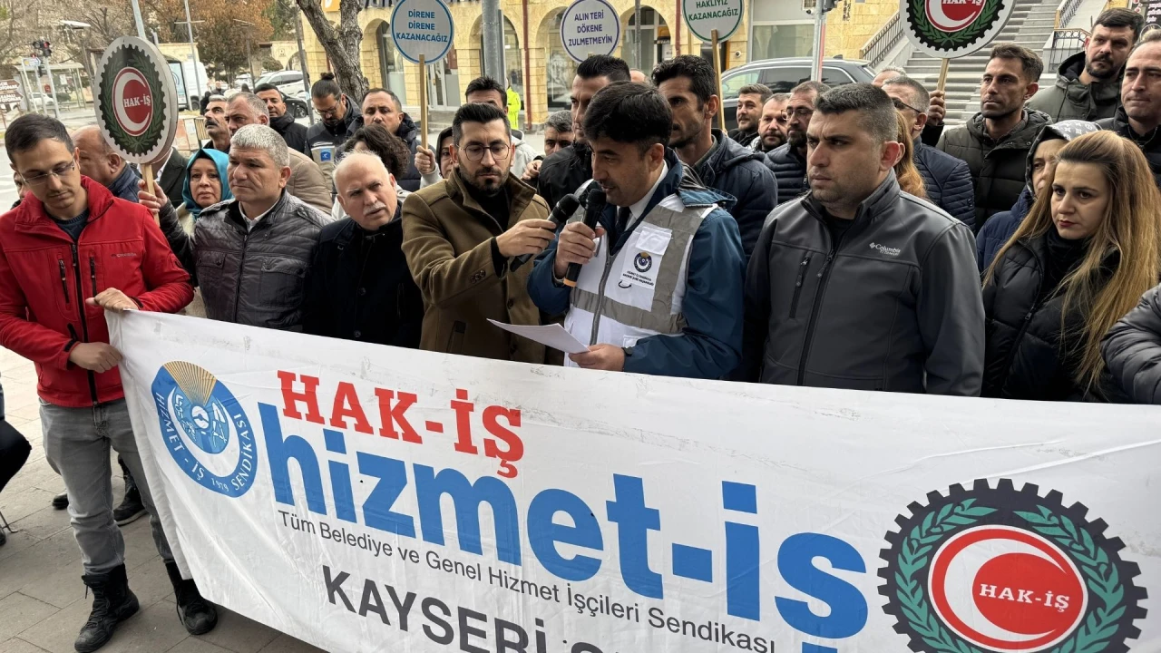 Hizmet-İş Ürgüp Belediyesini protesto etti