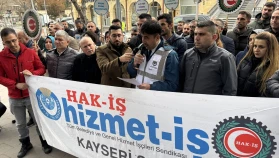 Hizmet-İş Ürgüp Belediyesini protesto etti