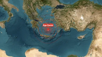 Ege Denizi'nde 5,2 büyüklüğünde deprem meydana geldi