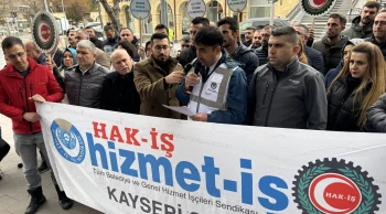 Hizmet-İş Ürgüp Belediyesini protesto etti