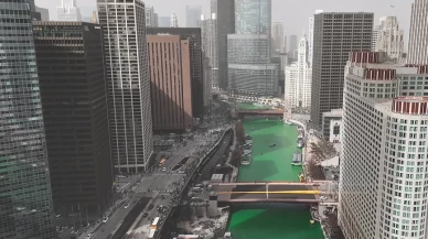 Chicago nehri neden yeşile boyanıyor?